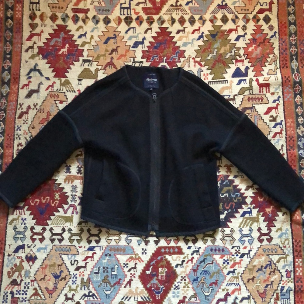 Madewell cotton cropped cocoon coat